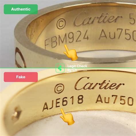how to know a fake cartier ring